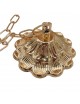 Lampadario sospeso cubo con cristalli lampada luce led attacco grande E27 oro argento quadrato per camera cucina soggiorno
