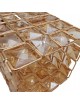 Lampadario sospeso rettangolare con cristalli lampada geometrico luce led attacco E27 oro argento per camera cucina soggiorno 