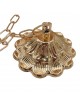 Lampadario sospeso rettangolare con cristalli lampada geometrico luce led attacco E27 oro argento per camera cucina soggiorno 