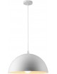 Lampadario a sospensione campana in metallo forma mezza sfera diametro 35cm attacco E27