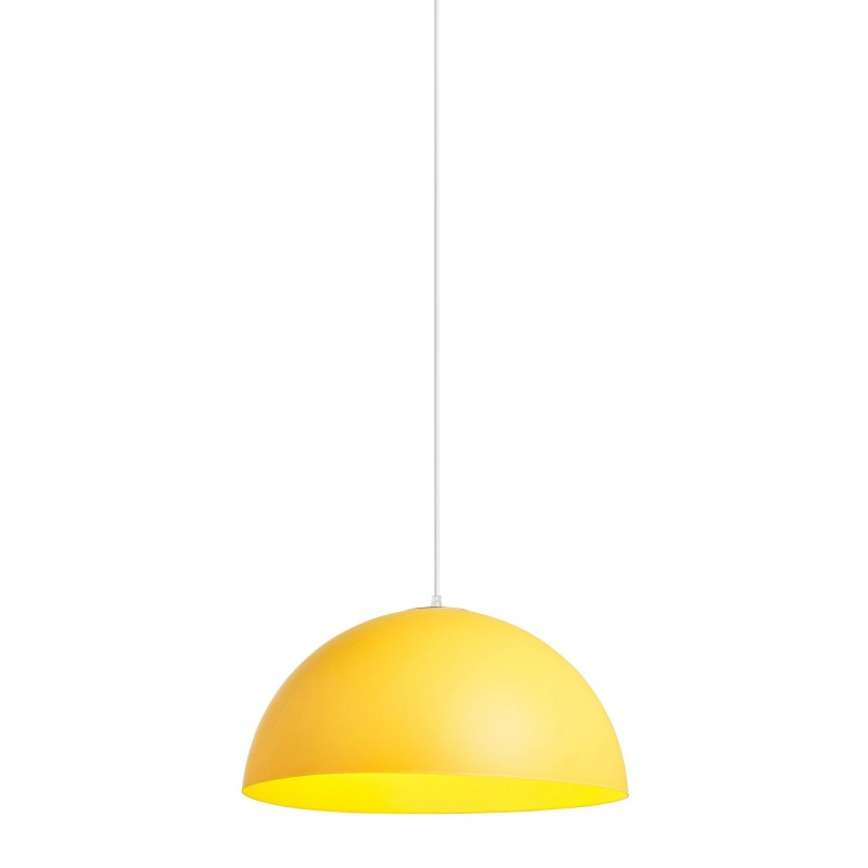Lampadario a sospensione campana in metallo forma mezza sfera diametro 35cm attacco E27
