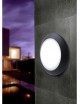 Plafoniera applique tondo bianco e nero per esterno IP66 in resina anticorrosione per balcone terrazzo