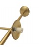 Lampadario a sospensione oro argento con 6 sfere bolle bianche in vetro attacco led G9