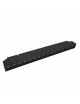 Faretto proiettore lineare barra led cob 18W nero magnetico per binario monofase 48V luce calda 