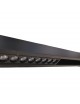 Faretto proiettore lineare barra led cob 18W nero magnetico per binario monofase 48V luce calda 