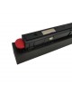 Faretto proiettore lineare barra led cob 18W nero magnetico per binario monofase 48V luce calda 