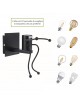 Applique da parete omino seduta bianco nero attacco E27 lampada particolare moderno per camera cameretta bambini