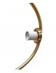 Lampada da terra Oro Argento con sfera in vetro bianco piantana design moderno per salotto camera