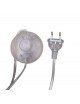 Lampada da terra Oro Argento con sfera in vetro bianco piantana design moderno per salotto camera