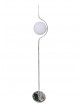 Lampada da terra Oro Argento con sfera in vetro bianco piantana design moderno per salotto camera