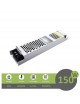 Trasformatore stabilizzato 12V 12.5A 150w slim sottile alimentatore salvaspazio per strip strisce led telecamere