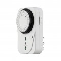 Temporizzatore analogico 24h timer con presa 220V fino a 3500W con interruttore