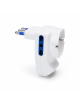 Adattatore Multipresa Triplo Con Interruttore Spina 16A 2 Prese 10/16A Bipasso + 1 Presa Schuko