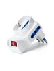 Adattatore Multipresa Triplo Con Interruttore Spina 16A 2 Prese 10/16A Bipasso + 1 Presa Schuko