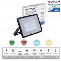 V-TAC PRO VT 30 Faro led 30W ultrasottile slim da esterno proiettore faretto impermeabile IP65 nero luce fredda naturale