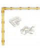 Connettore angolare a clip 10mm 2 pin per collegare strip led COB monocolore