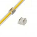 Connettore a clip 10mm 2 pin per collegare unire prolungare strip led COB monocolore