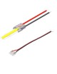Connettore a clip 10mm 2 pin con cavo flessibile per collegare strip led COB monocolore al trasformatore