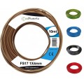 FS17 matassa 10mt cavo unipolare 1X4 mm 450/750V marrone nero blu rosso giallo/verde