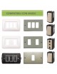 Placche prese frutti elettrici supporti compatibili con bticino magic