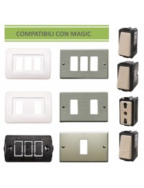 Placche prese interruttori frutti elettrici supporti compatibili con bticino magic