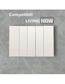 Placche interruttore prese frutti elettrici supporti compatibili con Bticino living Now Bianco