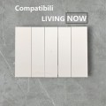 Placche interruttore prese frutti elettrici supporti compatibili con Bticino living Now Bianco