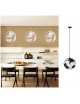 Lampadario a sospensione mappamondo E27 in metallo nero bianco sfera globo sospeso
