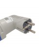 Adattatore da civile a industriale con spina schuko 2P + T 16A e presa CEE 6H 2P + T 230V 90°