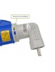 Adattatore da civile a industriale con spina schuko 2P + T 16A e presa CEE 6H 2P + T 230V 90°