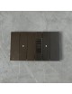 Placche interruttore prese frutti elettrici supporti compatibili con Bticino living Now Nero