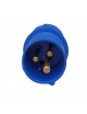 Adattatore da civile a industriale con spina CEE 2P + T 6h e presa schuko bipasso 10 16A IP40