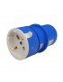 Adattatore da civile a industriale con spina CEE 2P + T 6h e presa schuko bipasso 10 16A IP40