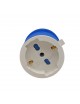 Adattatore da civile a industriale con spina CEE 2P + T 6h e presa schuko bipasso 10 16A IP40