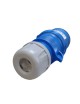 Spina industriale volante 230V CEE 6H 2P + T 16A IP44 per esterno impermeabile blu