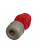 Spina industriale volante 400V CEE 6H 3P + T 16A IP44 per esterno impermeabile rosso