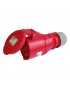 Presa industriale volante 400V CEE 6H 3P + T 32A IP44 per esterno impermeabile rosso