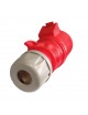 Presa industriale volante 400V CEE 6H 3P + T 32A IP44 per esterno impermeabile rosso