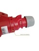 Presa industriale volante 400V CEE 6H 3P + T 16A IP67 per esterno impermeabile rosso