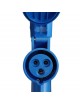Multipresa industriale CEE 6H con spina 3 prese 2P + T 16A 230V IP44 impermeabile per esterno blu