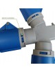 Multipresa industriale CEE 6H con spina 3 prese 2P + T 16A 230V IP44 impermeabile per esterno blu