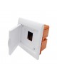 Quadro elettrico da incasso da 2 a 4 moduli centralino con sportello bianco per interruttori DIN IP40