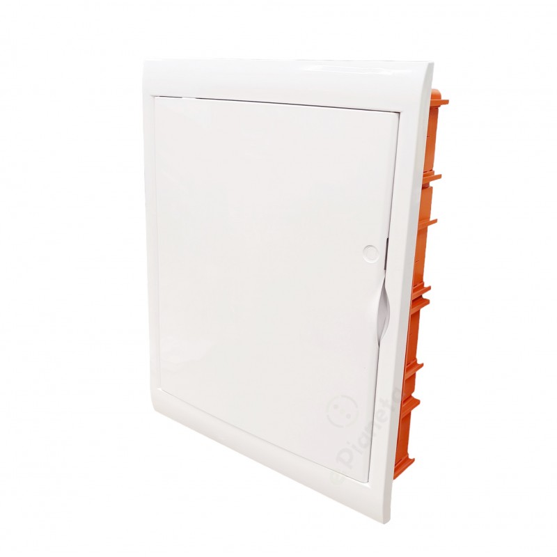 Quadro elettrico da incasso da 36 - 54 moduli centralino con sportello bianco per interruttori DIN IP40