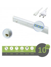 Barra led T5 10w 60cm sottopensile 220V lampada cucina con interruttore collegabile in serie luce calda