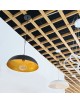 Lampadario a sospensione industriale a campana 35cm in metallo con attacco E27 vintage per salotto cucina nero bianco