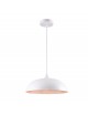 Lampadario a sospensione industriale a campana 35cm in metallo con attacco E27 vintage per salotto cucina nero bianco