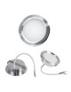 Faretto led luce cappa cucina 3W 220V da incasso argento alluminio spazzolato slim per mobili
