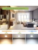Faretto led luce cappa cucina 3W 220V da incasso argento alluminio spazzolato slim per mobili