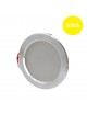 Faretto led luce cappa cucina 3W 220V da incasso argento alluminio spazzolato slim per mobili