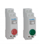 Lampada spia led per segnalazione indicatore di rete da quadro elettrico din luce verde rosso